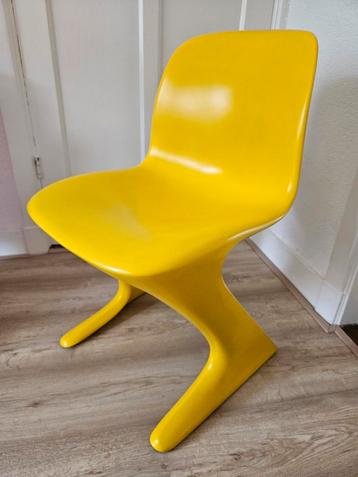 Vintage design 60s Ernst Moeckl gele Z- Chair beschikbaar voor biedingen