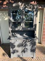 Brocante Gray-wash Buffetkast 195x110 2-delig, Ophalen, Gebruikt, 100 tot 150 cm, 25 tot 50 cm