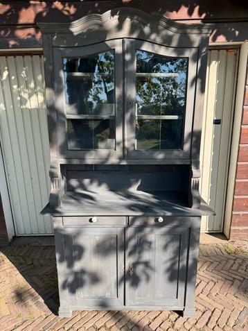 Brocante Gray-wash Buffetkast 195x110 2-delig beschikbaar voor biedingen