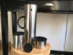 Stelton rvs thermoskan,suikerpot,melkkan chroom denmark ., Ophalen