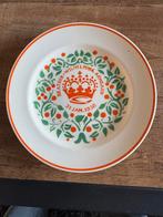 Vintage Petrus Regout Bord - Prinsesjes Geboorte 1938, Ophalen of Verzenden