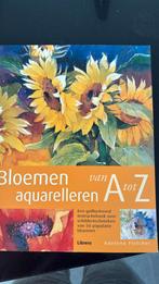 Bloemen aquarelleren , stap voor stap, Hobby en Vrije tijd, Schilderen, Ophalen of Verzenden, Nieuw
