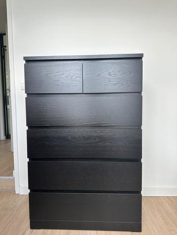 Ikea Malm 6 Ladenkast Zwart