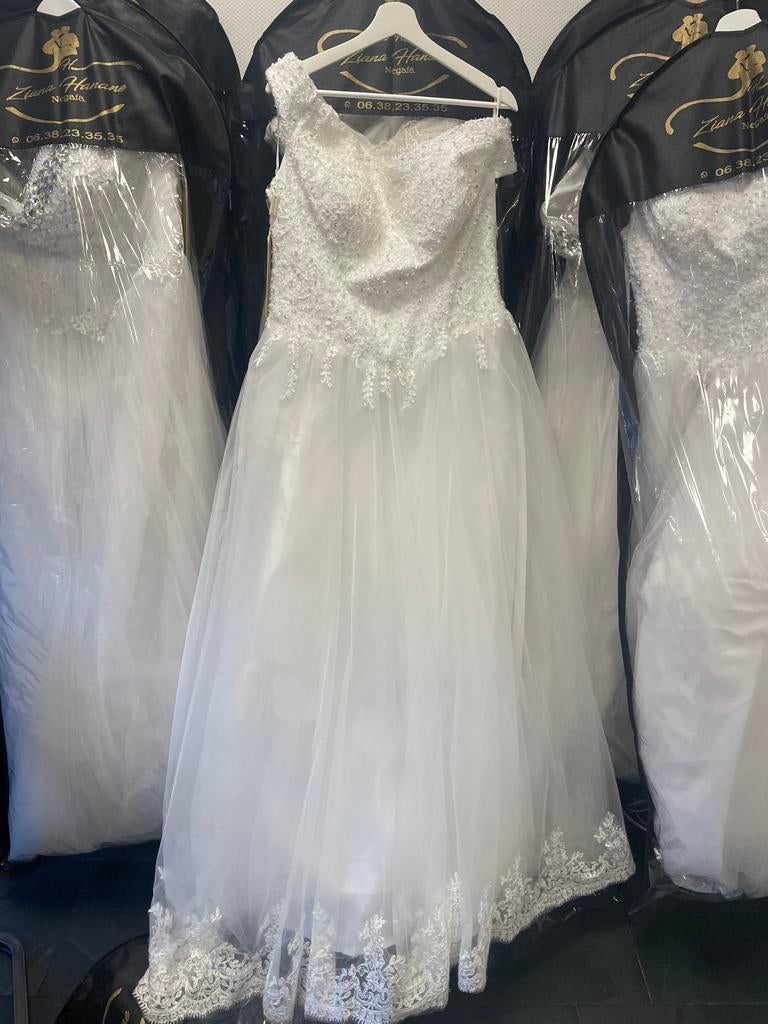 Elegante bruidsjurk maat 48/50, Ophalen of Verzenden, Zo goed als nieuw, Wit, Trouwjurk