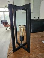 tafellamp kleur zwart industrieel, Verzenden, Nieuw, Metaal, Minder dan 50 cm
