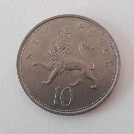 10 new pence 1977, Elizabeth II, Postzegels en Munten, Munten | Europa | Niet-Euromunten, Overige landen, Ophalen of Verzenden