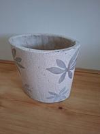 ovale stenen pot/vaas, Huis en Inrichting, Woonaccessoires | Vazen, Ophalen, Steen, Oranje, Zo goed als nieuw