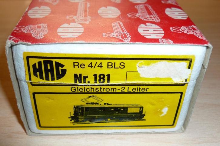 HAG 181 Elektrische locomotief Re 4/4 van de BLS, Hobby en Vrije tijd, Modeltreinen | H0, Gebruikt, Locomotief, Gelijkstroom, Overige merken