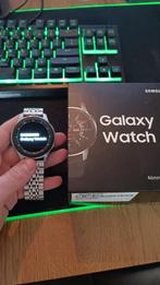 Samsung Galaxy Watch - 46mm - Zilver - Stainless steel band, Android, Zo goed als nieuw, Hartslag, Zilver