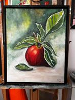 Schilderij Appel met Baklijst, Antiek en Kunst, Kunst | Schilderijen | Klassiek, Ophalen of Verzenden