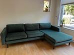 Hoekbank / chaise longue groen velvet Karwei, Huis en Inrichting, Ophalen, Zo goed als nieuw, Stof, Modern
