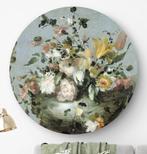 HIP ORGNL muurcirkel wandbord bloemen 60 cm Francesco Guardi, Nieuw, Ophalen of Verzenden