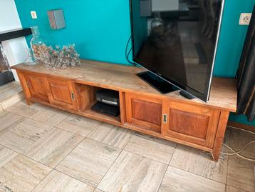 Teakhouten TV Kast - 218cm Lang beschikbaar voor biedingen