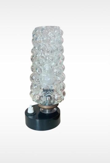 Tafellampje met bubbelglas vintage beschikbaar voor biedingen