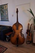 Massief houten Contrabas, Muziek en Instrumenten, Strijkinstrumenten | Contrabassen, Ophalen, Gebruikt