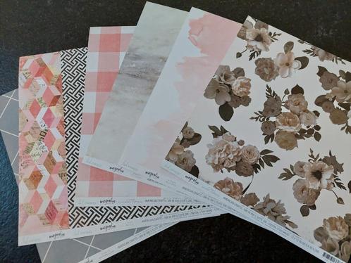 Heidi Swapp Magnolia Jane 7 vellen dubbelzijdig, Hobby en Vrije tijd, Scrapbooking, Nieuw, Ophalen