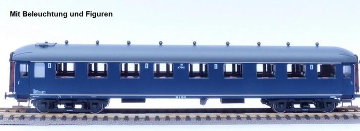 Exact-Train EX10046 - NS A7542 Berlinerblau, Hobby en Vrije tijd, Modeltreinen | H0, Nieuw, Wagon, Gelijkstroom, Overige merken
