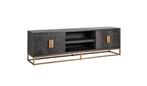 tv dressoir eiken visgraat model Blackbone Brass Richmond, Richmond Interiors, 150 tot 200 cm, Nieuw, Minder dan 100 cm