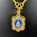 Gouden Ketting | 22k | 20,76g | met hanger boeddha | 391359, Sieraden, Tassen en Uiterlijk, Kettingen, Met hanger, Gebruikt, Ophalen of Verzenden