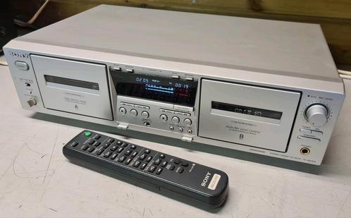 Sony tc-we475 cassettedeck dubbel + afstandsbediening, Audio, Tv en Foto, Cassettedecks, Dubbel, Sony, Ophalen of Verzenden