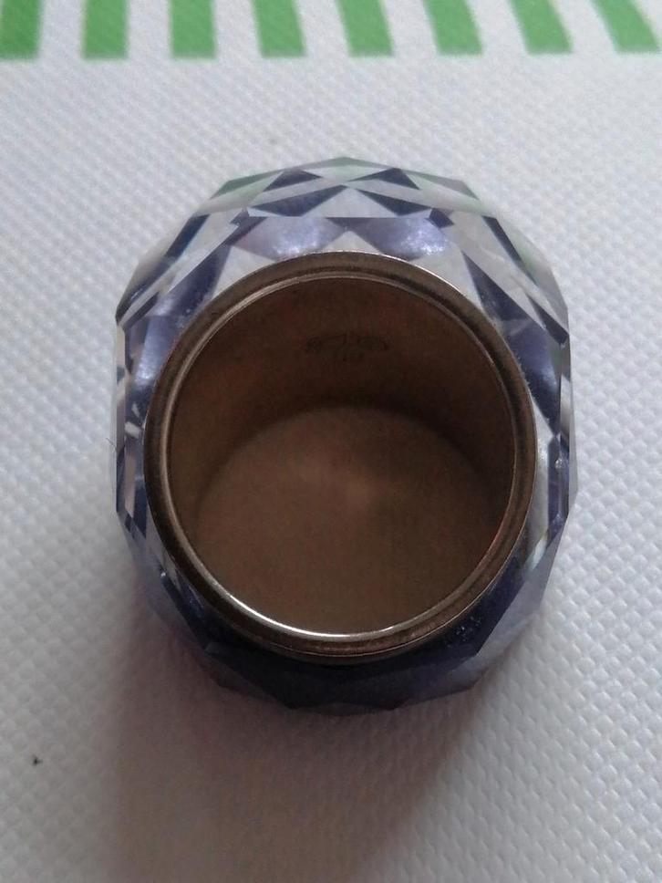 Swarovski Nirvana Flash Paars Lavendel Ring - Maat 58, Sieraden, Tassen en Uiterlijk, Ringen, Zo goed als nieuw, Dame, 20 of groter