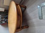 licht eiken tafel rond salontafel, Huis en Inrichting, Tafels | Salontafels, Ophalen, Gebruikt, Minder dan 50 cm, 100 tot 150 cm