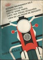 Jawa 350 cc modellen 634-5, 6 en 8 onderdelenboek (1698z), Motoren, Verzenden, Overige merken