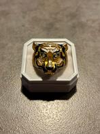 Vintage Panter Ring - Goud Plated & S925, Sieraden, Tassen en Uiterlijk, Ringen, Gebruikt, 20 of groter, Ophalen of Verzenden