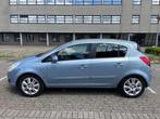 Opel Corsa 1.4 16V 5D AUTOMAAT, Auto's, Zwart, 4 cilinders, Blauw, Particulier