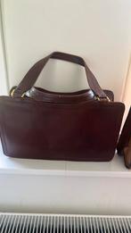 Bruin (roodbruin) leren vintage tas, Sieraden, Tassen en Uiterlijk, Tassen | Damestassen, Ophalen of Verzenden, Zo goed als nieuw
