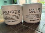 Riverdale pepper&salt setje, Huis en Inrichting, Keuken | Servies, Ophalen of Verzenden, Zo goed als nieuw, Overige stijlen, Overige typen