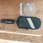 Microplane mandoline incl houder, Ophalen of Verzenden, Zo goed als nieuw