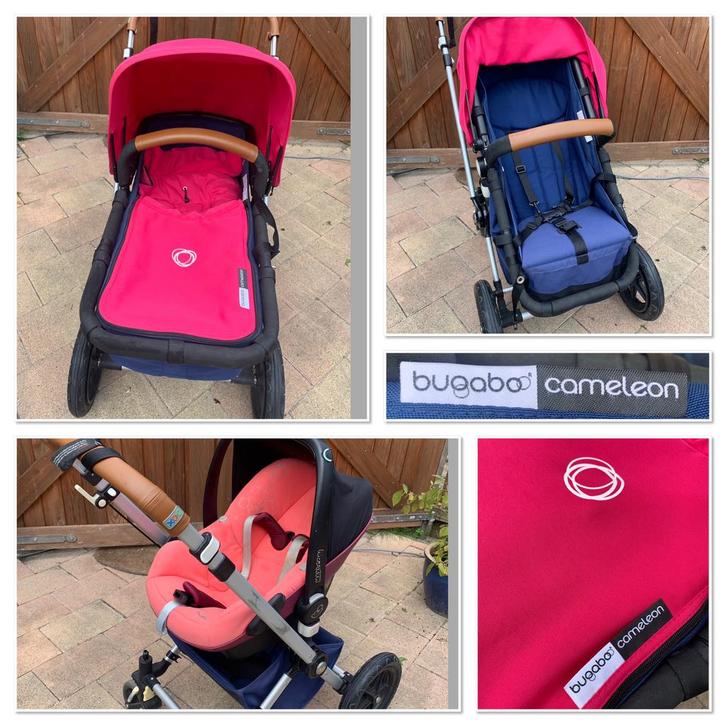Bugabo Cameleon 3 in 1 met veel extra’s, Kinderen en Baby's, Kinderwagens en Combinaties, Zo goed als nieuw, Bugaboo, Luchtbanden