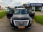 CADILLAC ESCALADE ESV 6.2 V8 LANG 4X4 AWD PLATINUM BLACK V-S, Auto's, Cadillac, 427 pk, 7 stoelen, Zwart, 6162 cc