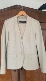Zara zgan jasje 42 pes viscose mix tweed, beige, Kleding | Dames, Maat 42/44 (L), Ophalen of Verzenden, Zo goed als nieuw, Jasje