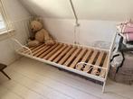 2 Verstelbare Bedden - incl lattenbodems Ikea, Ophalen, 90 cm, Eenpersoons, Wit