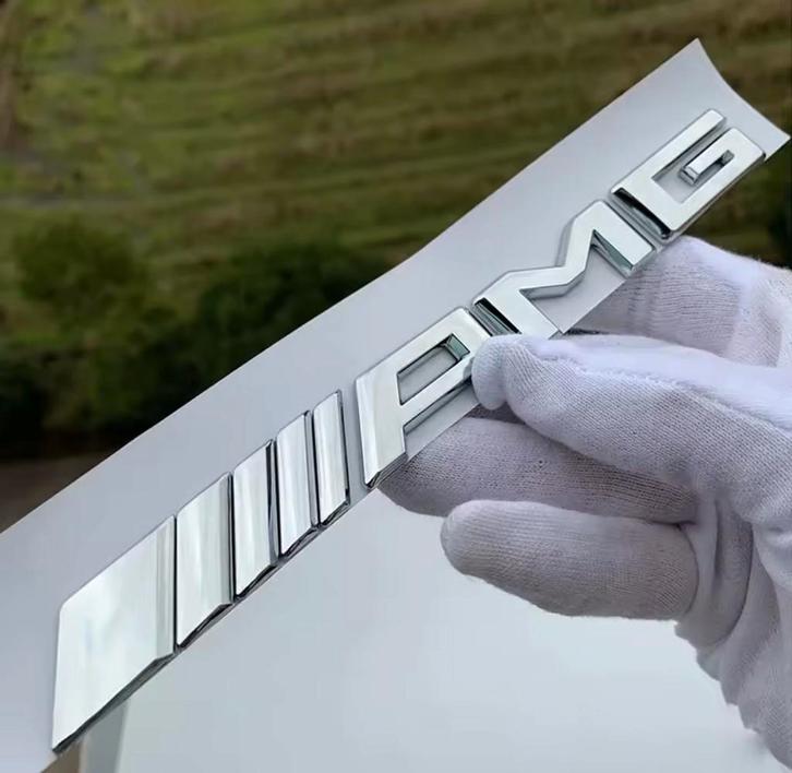 AMG Mercedes Benz kofferbak Logo, Auto-onderdelen, Carrosserie en Plaatwerk, Achterklep, Mercedes-Benz, Achter, Nieuw, Ophalen of Verzenden