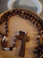 Grote houten bidketting rozenkrans, Ophalen of Verzenden