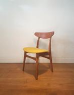 Vintage CH30 stoel van Hans J. Wegner door Carl Hansen, Ophalen, Gebruikt, Bruin, Stof