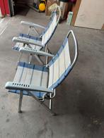 2 Dukdalf aluminium camping/tuin stoelen, Ophalen, Zo goed als nieuw, Campingkast