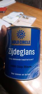 Nieuwe kwaliteitsverf donkerblauw voor binnen en buiten, Doe-het-zelf en Verbouw, Verf, Beits en Lak, Ophalen of Verzenden, Nieuw