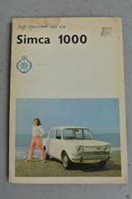 Simca 1000 anwb, Ophalen of Verzenden
