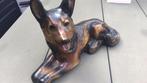Lief oud beeld van herdershond hond herder gips, Ophalen of Verzenden, Gebruikt, Hond of Kat, Beeldje of Figuurtje