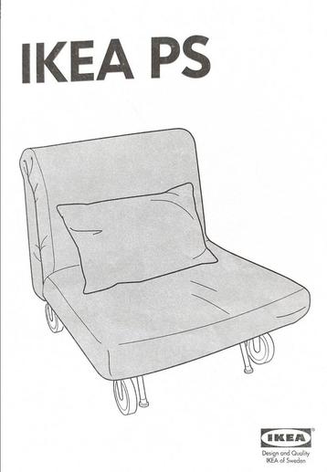 Logeerbed/stoel antracietkleurig