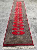 Handgeknoopt Perzisch wol tapijt loper Jaldar red 82x324cm