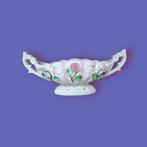 Vintage porseleinen kitsche bloempot met roosjes, Ophalen of Verzenden