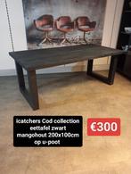 Nieuwe icatchers Cod coll eettafel zwart mango 180x100cm€300, Ophalen, ., Nieuw, .