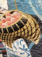 UNIEK GESIGNEERD AZIATISCH SCHILDERIJ OLIEVERF OP PANEEL., Antiek en Kunst, Kunst | Schilderijen | Klassiek, Ophalen of Verzenden