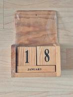 Houten kalender,  dag weergave. Nieuw, Ophalen of Verzenden, Nieuw