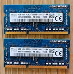 2x 4GB DDR3 PC3L-12800S Laptop Geheugen, Computers en Software, RAM geheugen, Gebruikt, DDR3, Ophalen of Verzenden, Laptop